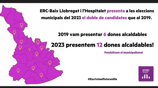 ERC-Baix Llobregat i l'Hospitalet dobla el número de dones alcaldables!